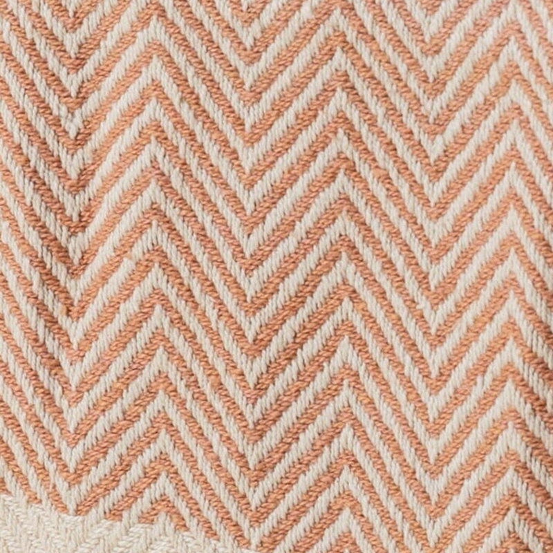 Onda Hand Woven Throw Blanket, Blush Pink