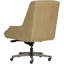 Fauteuil de direction en cuir beige Bennet