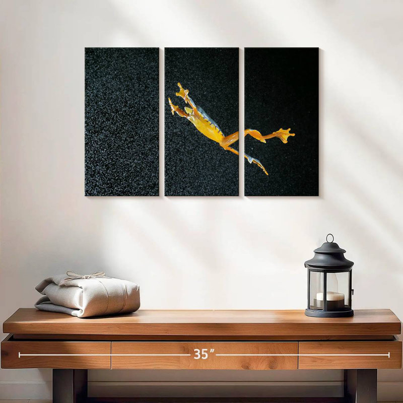 Leaping Leaf Frog, 36" H x 57" W