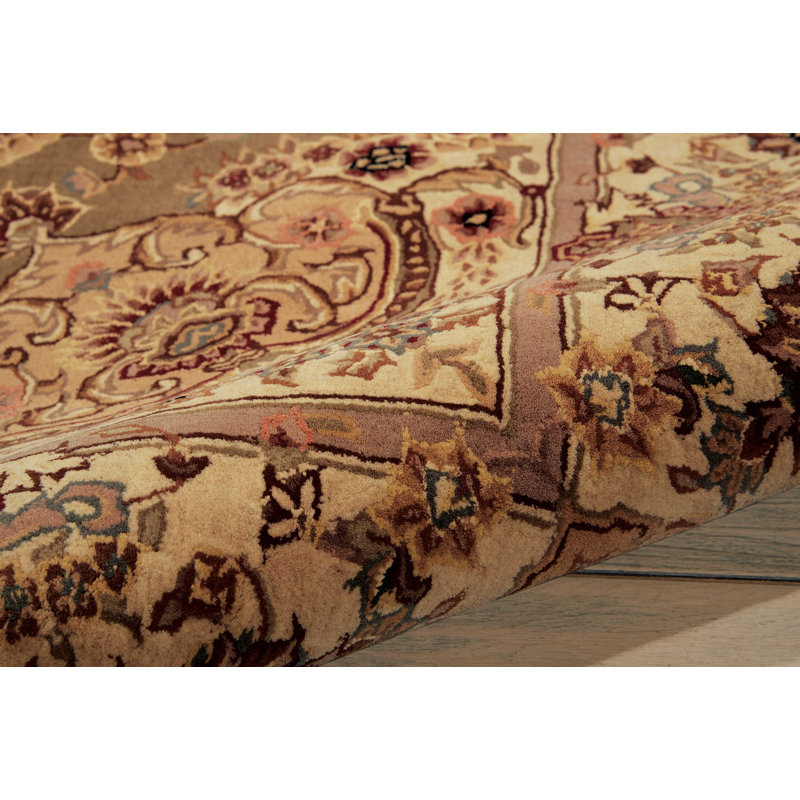 Deguzman Wool Oriental Indoor Rug, Oval 7'6" x 9'6"