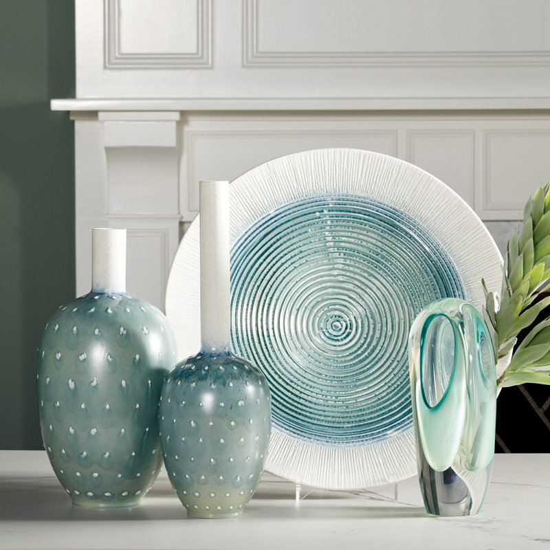 Ceramic Table Vase, 17" H x 8.75" W x 8.75" D