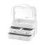 Lissia Plastic 3 Compartment Makeup Organiser
