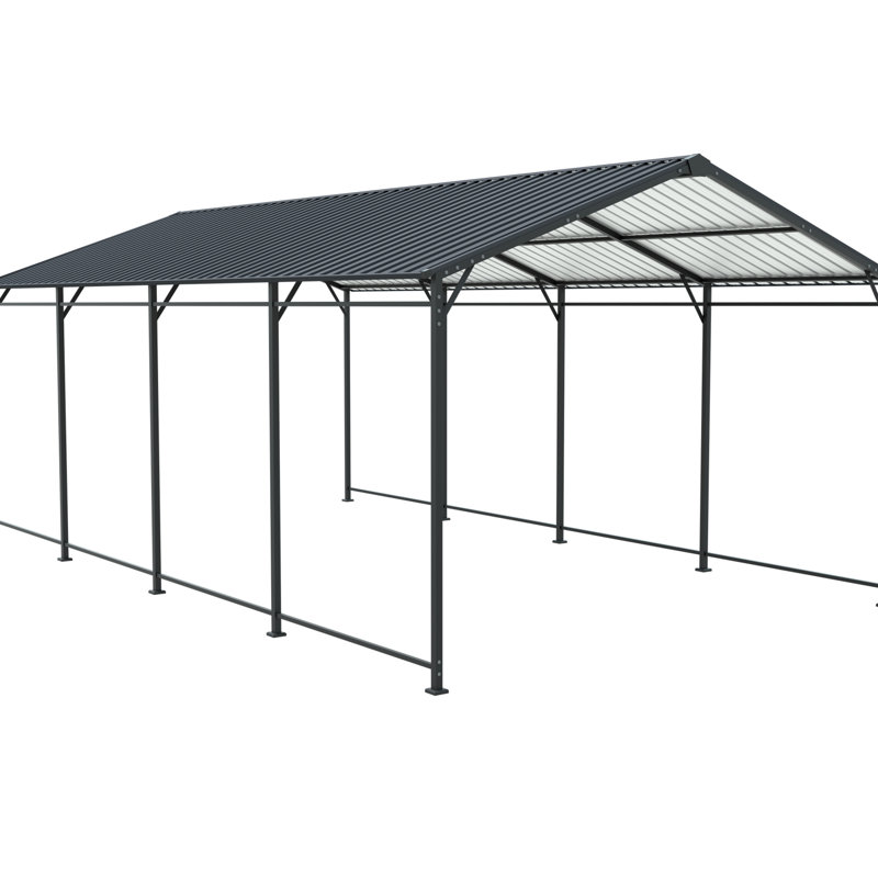 Heavy Duty 12*21 Ft Carport With Metal Frame, Suitable For Outdoor Parties And Vehicle Storage Ft, Duty, Carport, Multi - Purpose, Storage, Shows