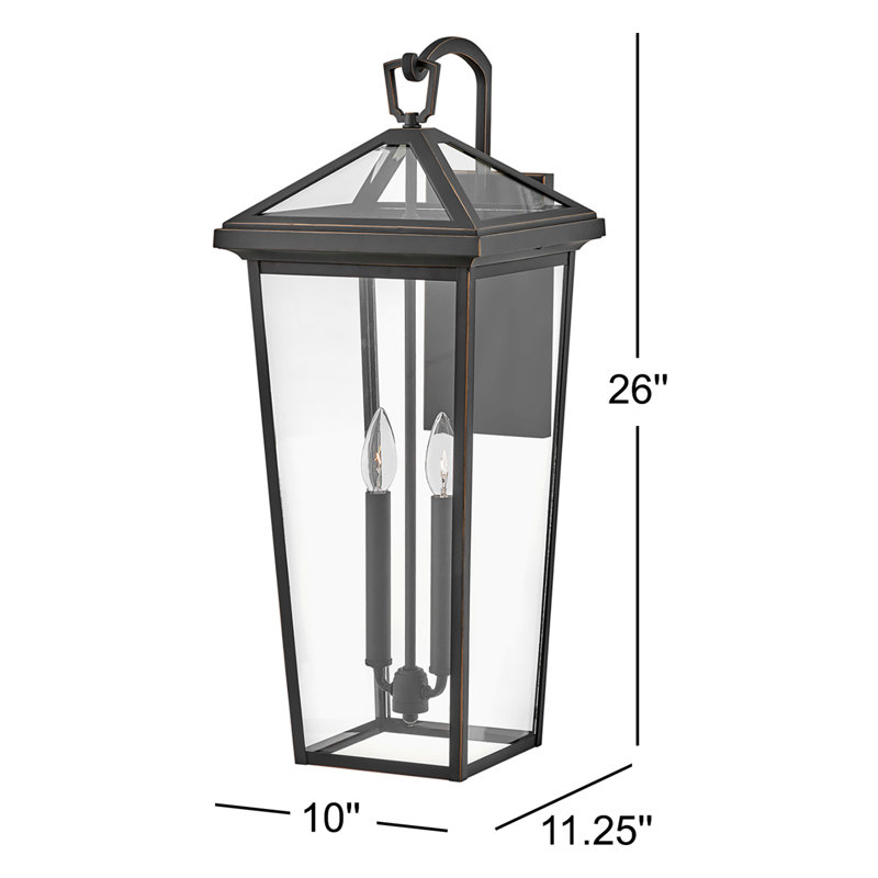Caliana Aluminium LED Wall Light, Oil Rubbed Bronze, 4