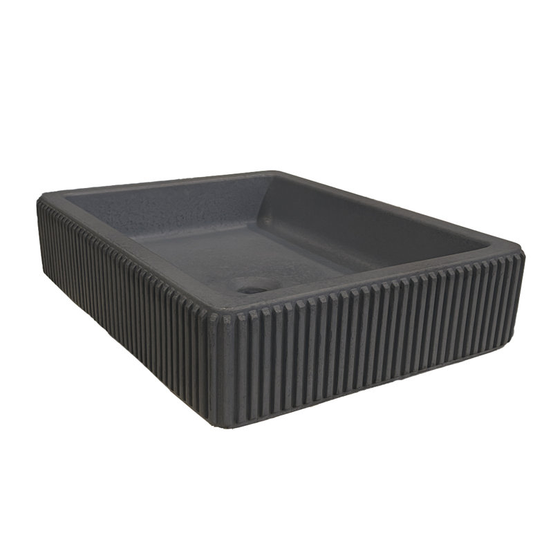 Newterra 19.62'' L Bathroom Sink, Charcoal