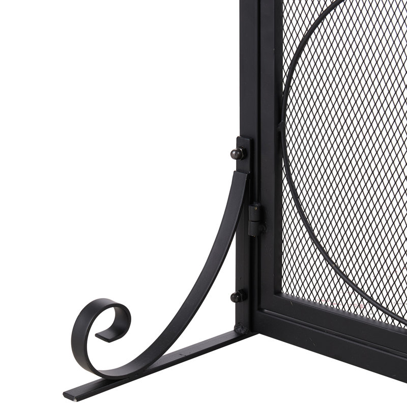 2 Double Door Iron Fireplace Door