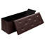 Nairne 110cm Wide Faux Leather Tufted Rectangle Solid Colour Storage Ottoman with Storage-764400718