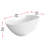 67 Inch Bathtub in Glossy White with Trim-105505910
