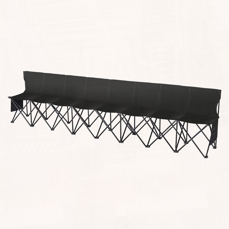 Banc de sport pliable portatif 8 places avec sac de transport