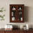 Wood Medicine Cabinet With Acrylic Doors, Bathroom Wall Cabinet With Adjustable Shelves Over The Toilet, Rustic Cabinet Wall Mounted For Bathroom, Kitchen, Living Room, Solid Wood-1456637496