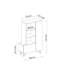 Armoire à chaussures moderne anthracite 100% mélamine, panneau de particules, 31,5 x 47,6 x 12,4 pouces | Plusieurs tablettes pour un rangement supplémentaire | Conception élégante et fonctionnelle pour l'organisation de vestibules et de garde-robe-1600694099