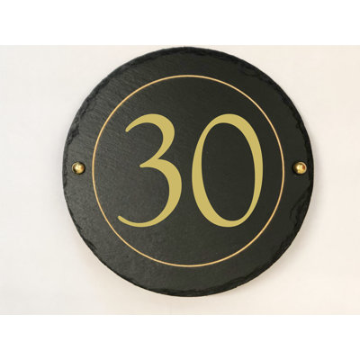 Easingwold 24cm H Stone House Number