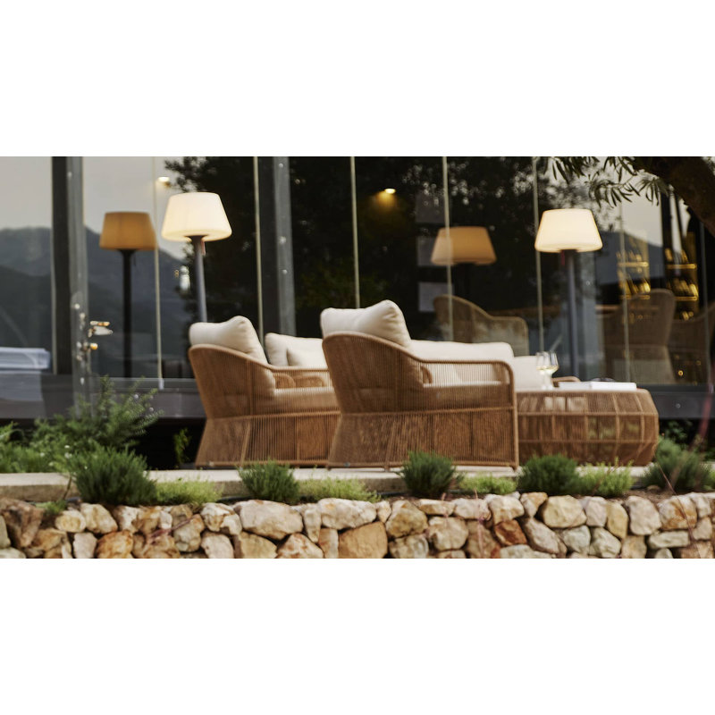 Calixto Outdoor 6 - Piece Conversation Set, Canvas Canvas Sunbrella® Canvas