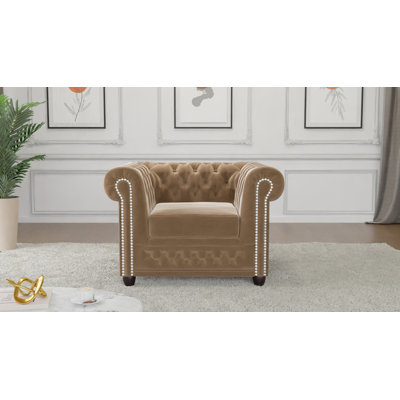Hanna Velvet Chesterfield Chair