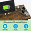 Table d'appoint, table de bout avec roues et station de charge