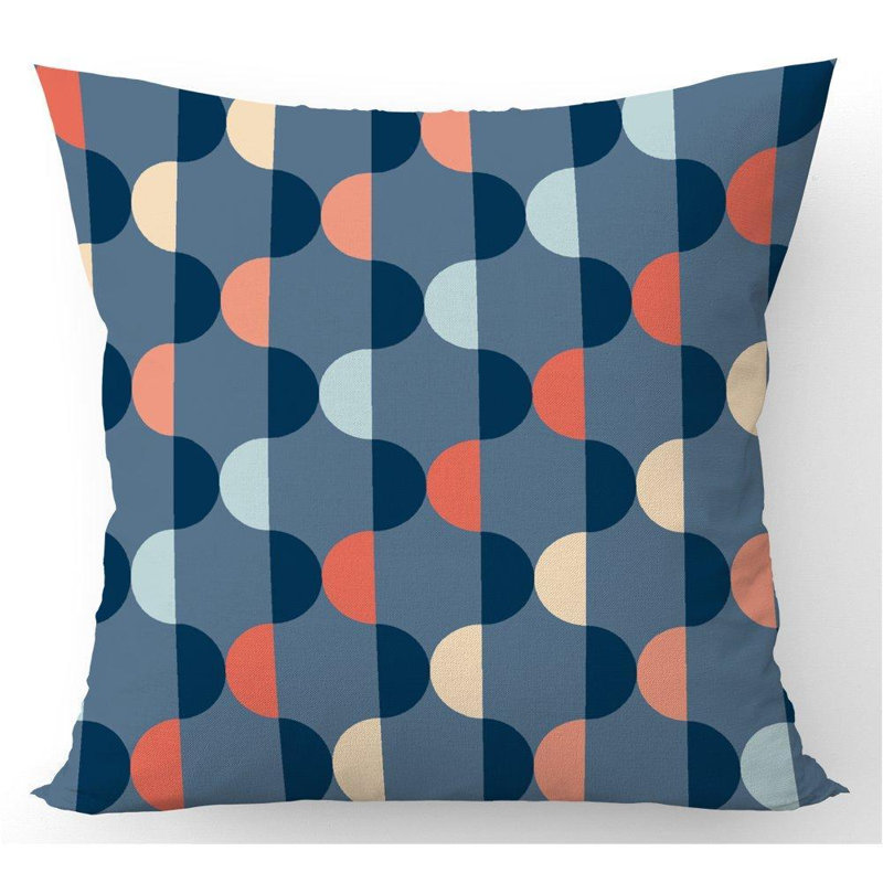 Lynette Geometric Square Cushion