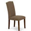 Cet ensemble de salle à manger 9 pièces comprend une table de salle à manger rectangulaire avec feuille papillon et 8 chaises rembourrées en tissu de café café foncé, acajou-427462049-476910620-476910623