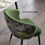 Chaises de salle à manger, chaises de salle à manger vertes, chaise de salle à manger moderne capitonnée en velours à oreilles-2086760651-2089035813