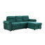 Canapé-lit modulaire réversible en tissu de velours 96,5 po Modern Sofa Ashton-1710231457