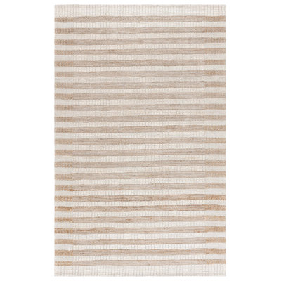 Tapis rayé performance en fibre naturelle jacquard 561