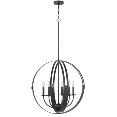 Keegan 6 - Light Globe Chandelier