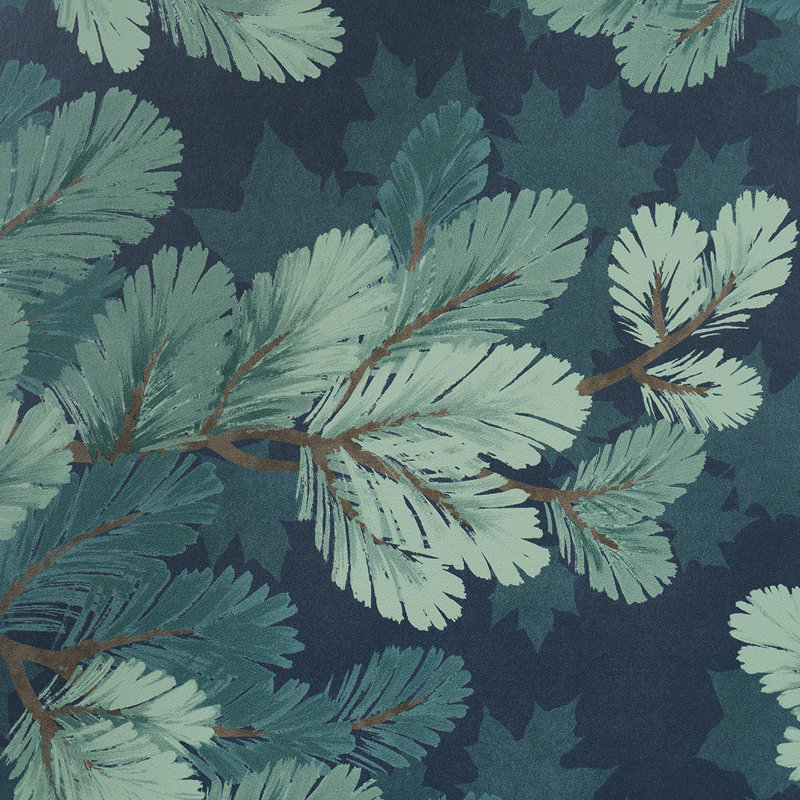 Floral Paper Wallpaper Roll, Midnight