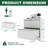 2 Drawer Lateral File Cabinet With Lock, Metal Lateral Filing Cabinet For Home Office, Steel Wide Horizontal Filing Cabinets For Letter/Legal/A4/F4 Hanging Files (White)-123994450