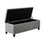 Banc de rangement capitonné à fermeture douce