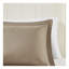 Ensemble d'édredon réversible en duvet synthétique brun / sable Twin / Twin XL 3M Scotchgard Diamond-122647702-122647707