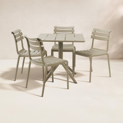 Fillmore Square 4-Person Outdoor Dining Set