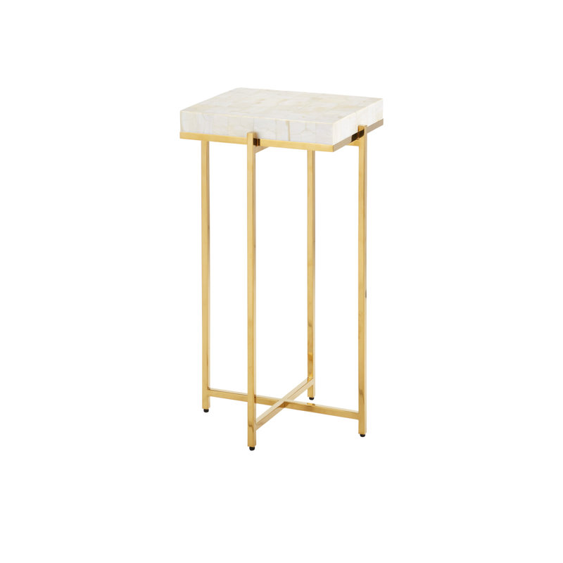 Casey End Table, White
