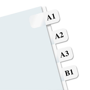 Redi-Tag® Printable Laser Index Tabs Plastic File Tab Labels