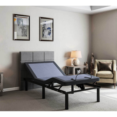 Base de lit grand Bt2000 réglable - fonction de réglage complet des positions, télécommande sans fil, position de mémoire programmable, pied réglable, capacité de 850 lb, modification de la plage de retour à une touche
