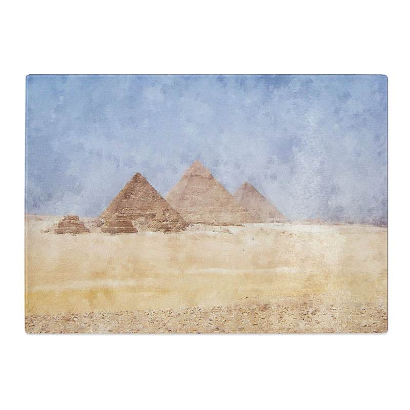 Great Pyramids of Egypt Chopping Board, 0.4cm H x 20cm W x 28.5cm L