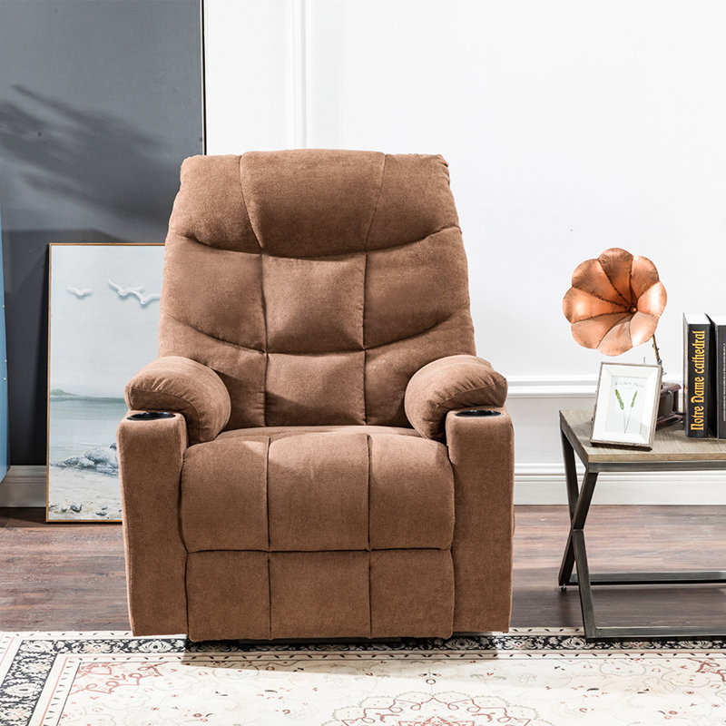 Fauteuil de massage inclinable électrique en similicuir