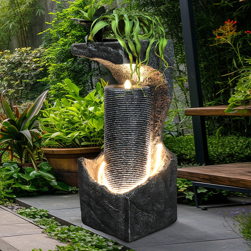 Fontaine de sol avec lumière Dairis