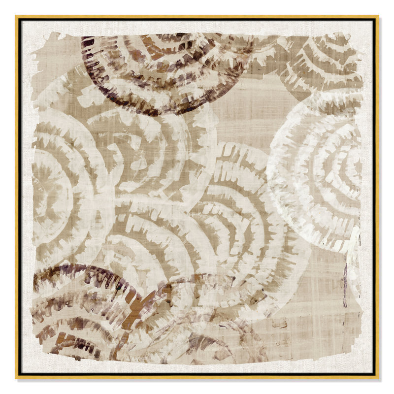 Whicker Pattern II Print by Eva Watts, Gold, 37.5" H x 37.5" W