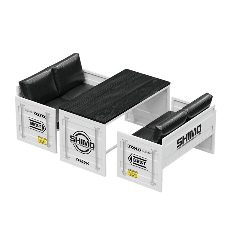 Ensemble de salle à manger rectangulaire L 55,2 po x l 27,6 po Levonda, Blanc, Blanc