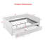 Lit de jour grand rembourré avec 2 tiroirs de rangement Bouclé, beige-1693005048
