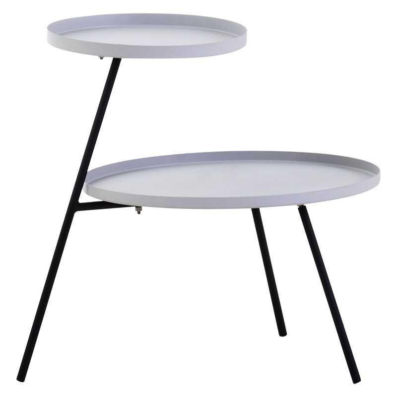 Alexica End Table, Grey/Black, Grey