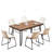 Aryven Industrial 7-Piece Dining Set, Antique White-900380957