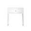Modern White Nightstand With Drawer, Minimalist Bedside Table With Wood Knob, Compact End Table For Bedroom, Apartment, Or Small Spaces, Easy Assembly