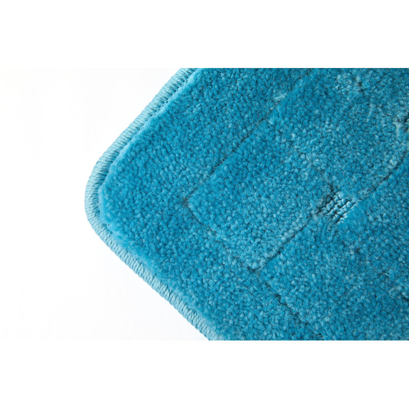 Architha Polypropylene Plastic Non-Slip Bath Mat, Aqua