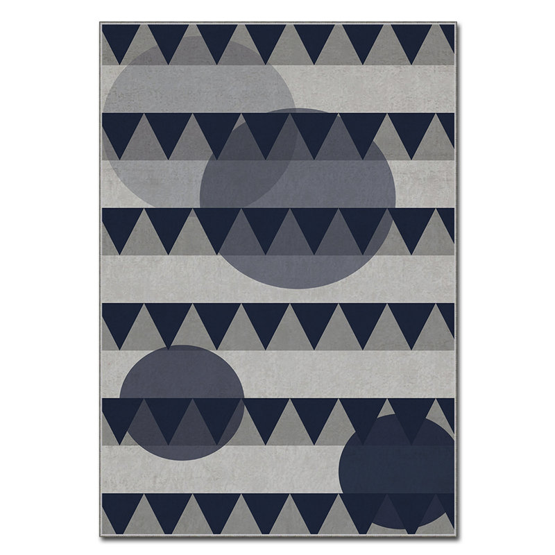 Luxurious Velvet Area Rug, 4.6 x 7.2 Feet | 100% Polyester, 740 g/m² | Non-Slip Felt Dot Underside, Machine Washable | Digital Print Design, Easy to Clean, Perfect for Living Room & Bedroom Décor