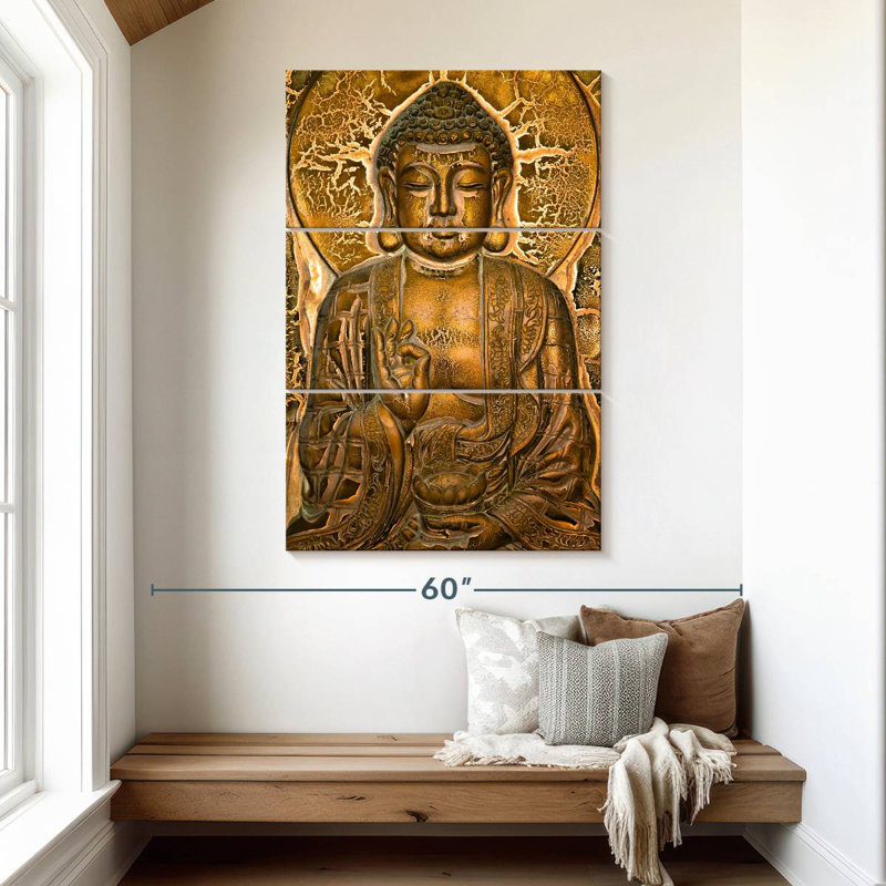 Adella Buddha Mural, 50" H x 32" W