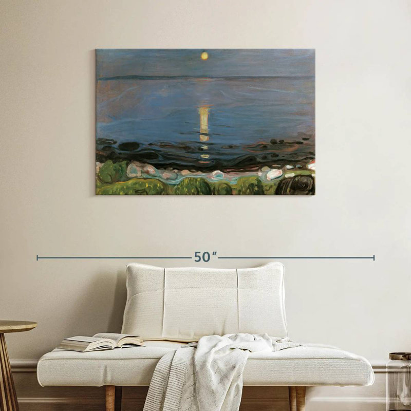 Avery Summer Night By The Beach, H 26 po x l 39 po