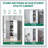 71"H Metal Garage Storage Cabinet, Tool Steel Locking Cabinet-575296242