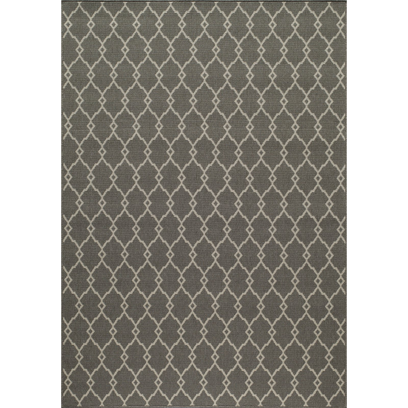 Yepez Geometric Indoor / Outdoor Rug, Rectangle 2'3" x 4'6"
