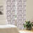 Geometric Semi-Sheer Rod Pocket Curtain Panels-1450834681