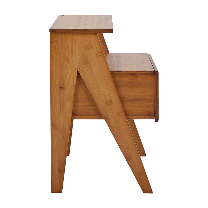 47.5cm W Solid Wood Bedside Table